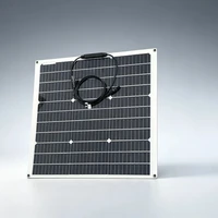 Panneau solaire flexible en PET polycristallin haute efficacité 60W 12V, module PV étanche pour camping-car, voiture, bateau, charge de batterie en extérieur 1