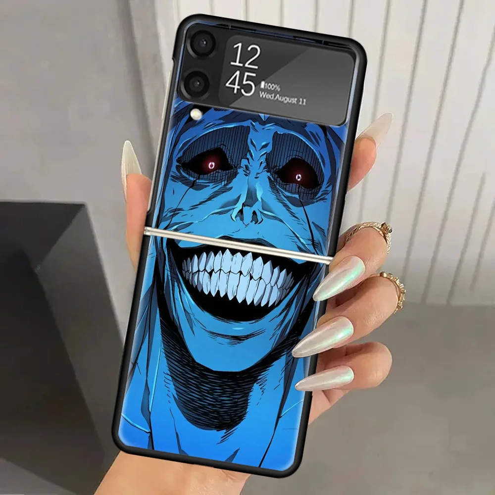 Anime S-Solos L-Levelings Hard PC Back Phone Case for Samsung Galaxy ZFlip 6 5 Z Flip 4 ZFlip6 Z Flip6 5G ZFlip4 Flip3 Zflip5 Co 5