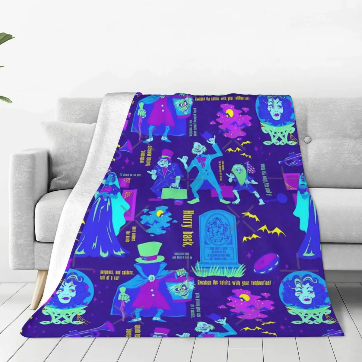 Happy Haunts Coperta Copriletto Sul Letto Trapunta Divano Letto Per Letto