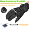 Winter Gloves for Men  -20°F 3M Thinsulate Cold Weather Gloves for Cycling Running Shiing 2