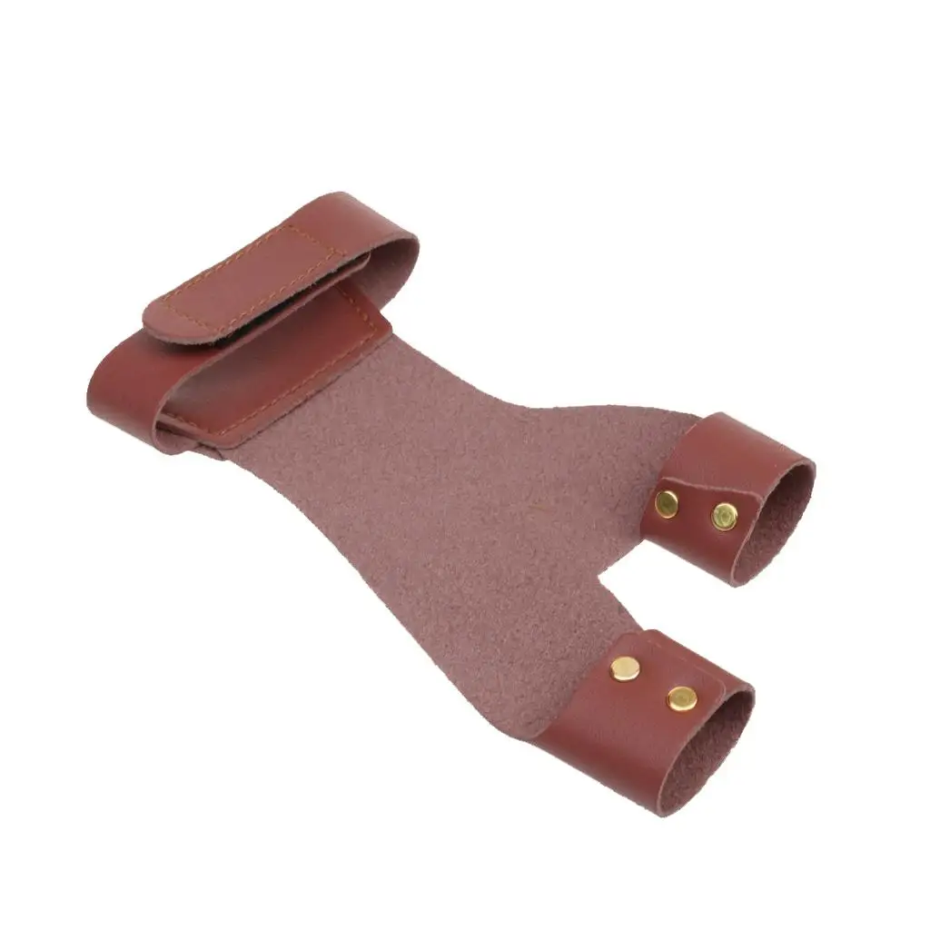 Artificial Cow Leather Shooting Hunting Archery Glove Left Hand Gear