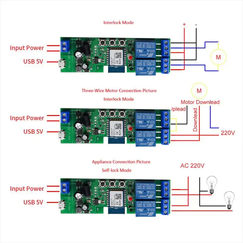 Controlador WiFi Para Actuador Lineal O Motor DC - Compatible Con Alexa Y Google Home, Control Por App, Temporizador, 12V-32V