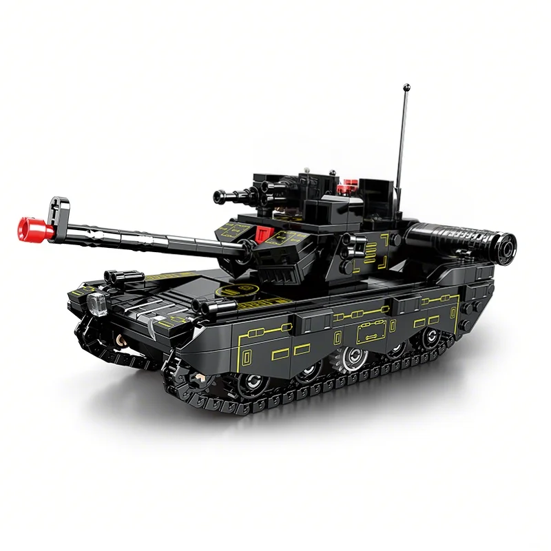 8 in 1 Tank Building Blocks WWII Military Model Kit Army Plane Truck Soldier Fig