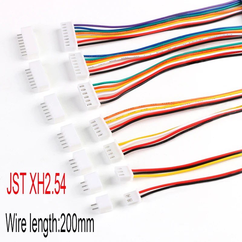 PH2.0-2/3/4/5/6/7/8/10P Electronic Terminal Wire Single Head Tinned 300mm 26AWG 