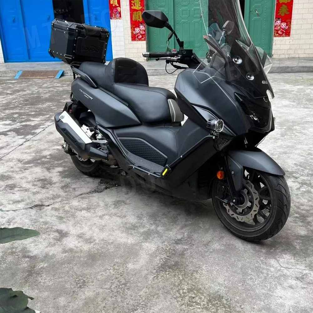 SYM MAXSYM 400 오토바이 범퍼 크래시 바 보호 가드 버퍼 바 스포트라이트 브래킷 풋 페달 보호 장치 하드