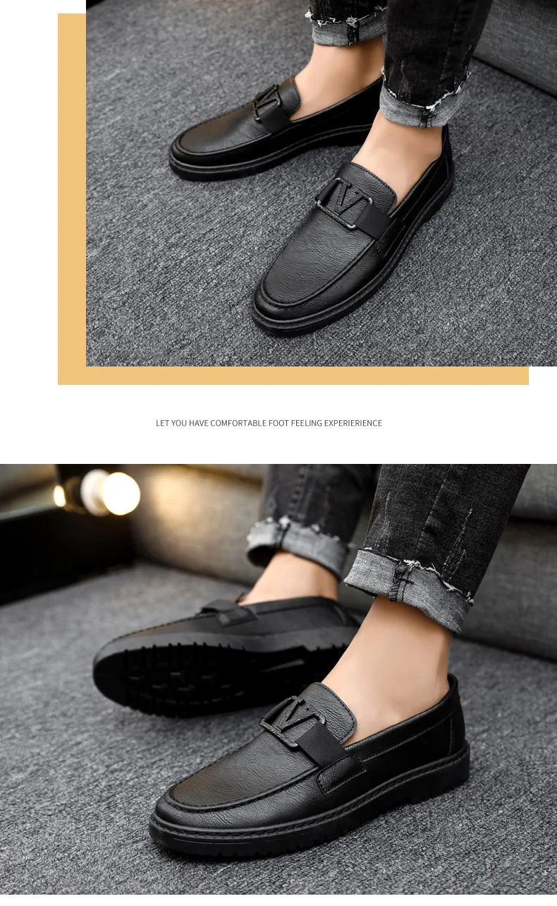 Mens Loafers Shoes Man Men Sneakers Walking Fashion Moccasins Designer Footwear Male Brand Casual Leather Boat Shoes for Men