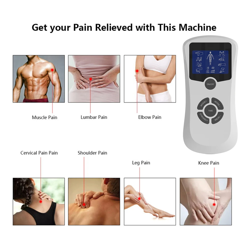 Portable Massager Stimulates Muscles Low-Frequency Physical Therapy Pulse Massage Acupuncture  Moxibustion kneading Strong Body