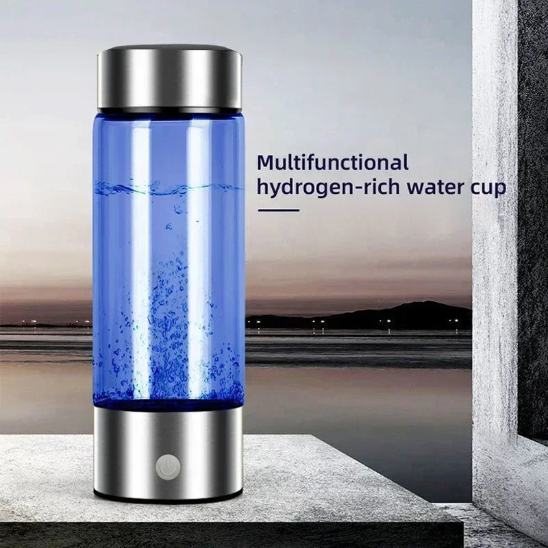 Portable Hydrogen Rich Water Cup USB Rechargeable High Borosilicate Glass Electrolytic Hydrogen Generator Health Cup