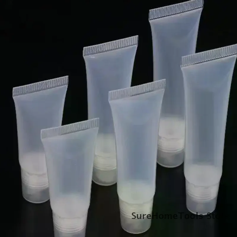 10Pcs 5/10/15ml Empty Lipstick Tube Lip Balm Soft Tube Makeup Squeeze Clear Lip Gloss Container