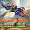 RC Plane Pterosaur 2.4G 6-Axis Gyro EPP Foam RC Aircraft With Led Light One Key Take Off 360 Rotation RC Glider Flying Toys 1