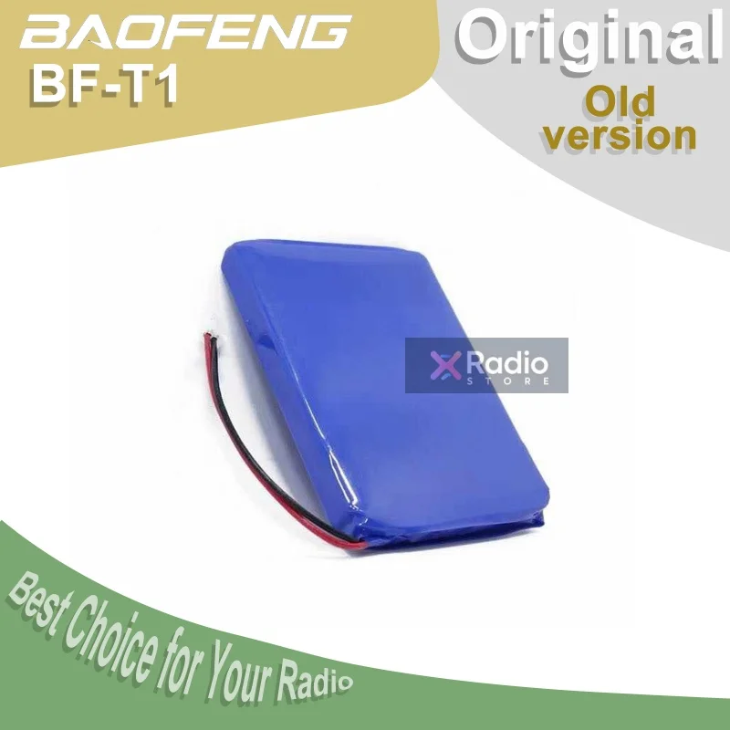 BF-T1 Mini New/Old Walkie Talkie Battery 3.7V 1500mAh Rechargerable Li-ion Blue
