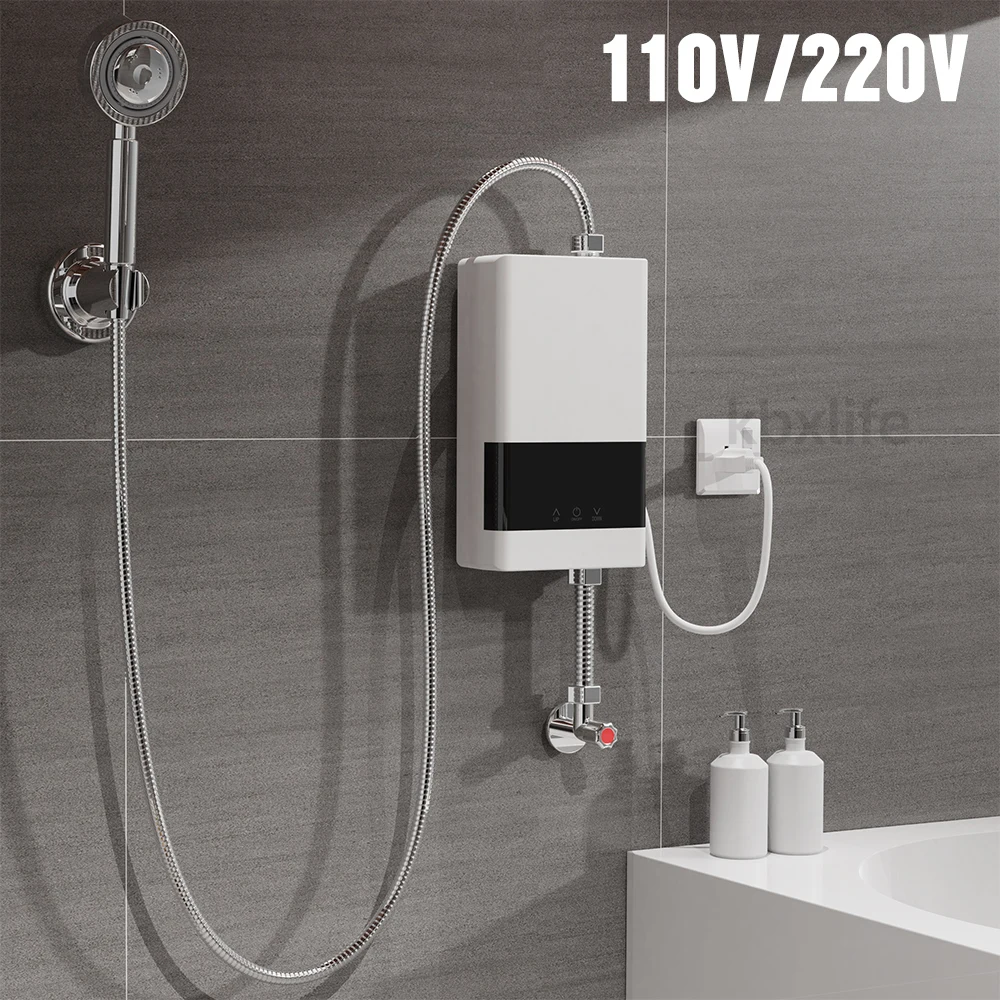110V/220V Instant Water Heater Bathroom Kitchen Wall Mounted Electric