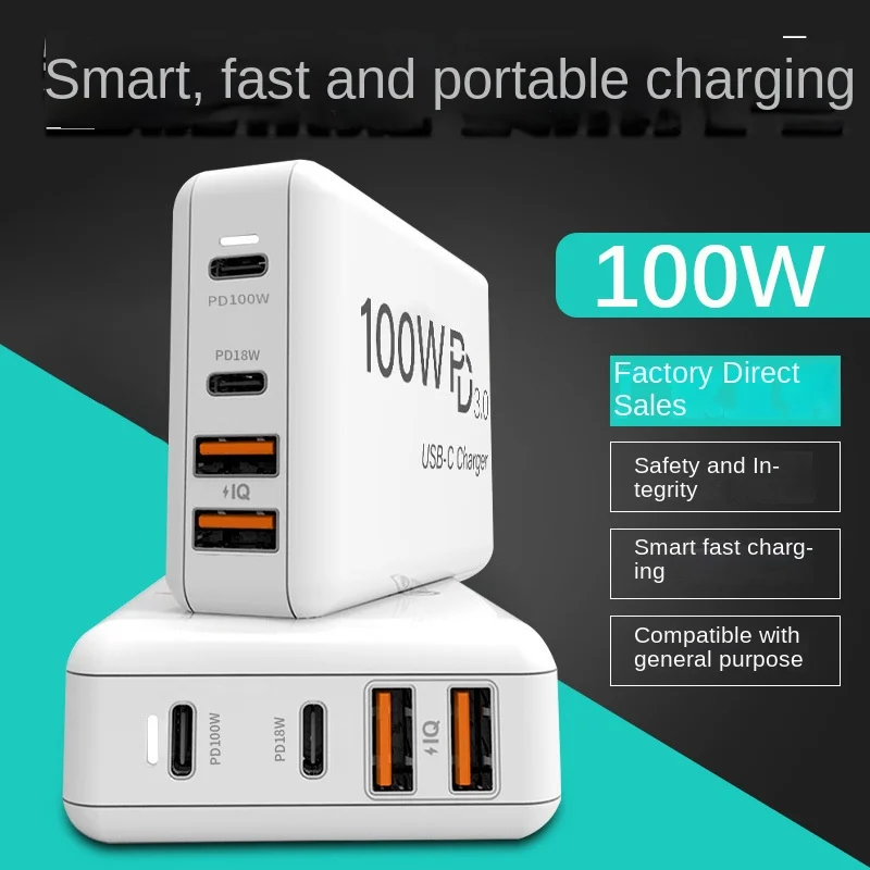 

Gallium nitwide100wmobile phone charger suitable for applepdfast chargetype-ccharging head notebook fast charging head