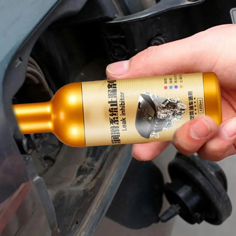 Engine Oil Leak Sealer 120ml Oil Burning Leak Repair Lubrication Sealing Liquid Seal Activator Stop Agent Reduces