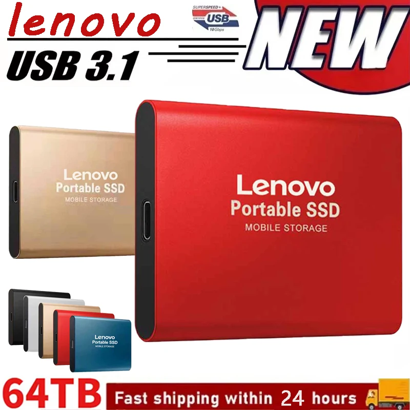LenovoExternalHardDisk1TBUSB31InterfaceOriginalPortableSSD