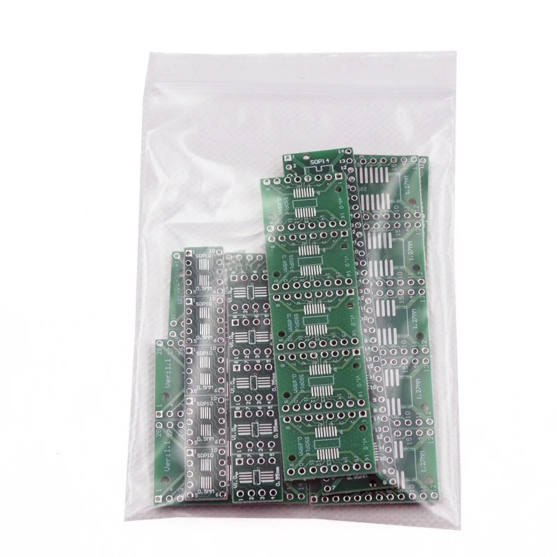 2팩 70개 SMD-DIP 변환기 보드 세트 7가지 값 MSOP10 SOT-23 SOP8-28 각각 5개