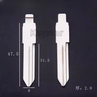 10ชิ้น/ล็อตรถกุญแจเปล่า26 # KD ใบมีด GM37 39 40ใบมีดสำหรับ GM Chevrolet Buick Cadillac สำหรับ KD KEYDIY VVDI Xhorse รีโมท 6