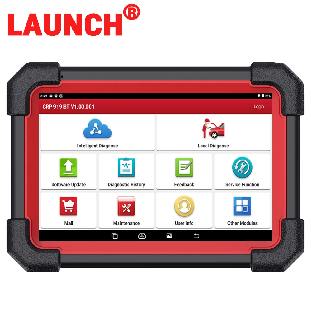 

LAUNCH X431 CRP919E BT Car Diagnostic Tool DBScar VII VCI Auto OBD OBD2 Scanner Active Test ECU Coding CANFD DOIP 31+ Reset
