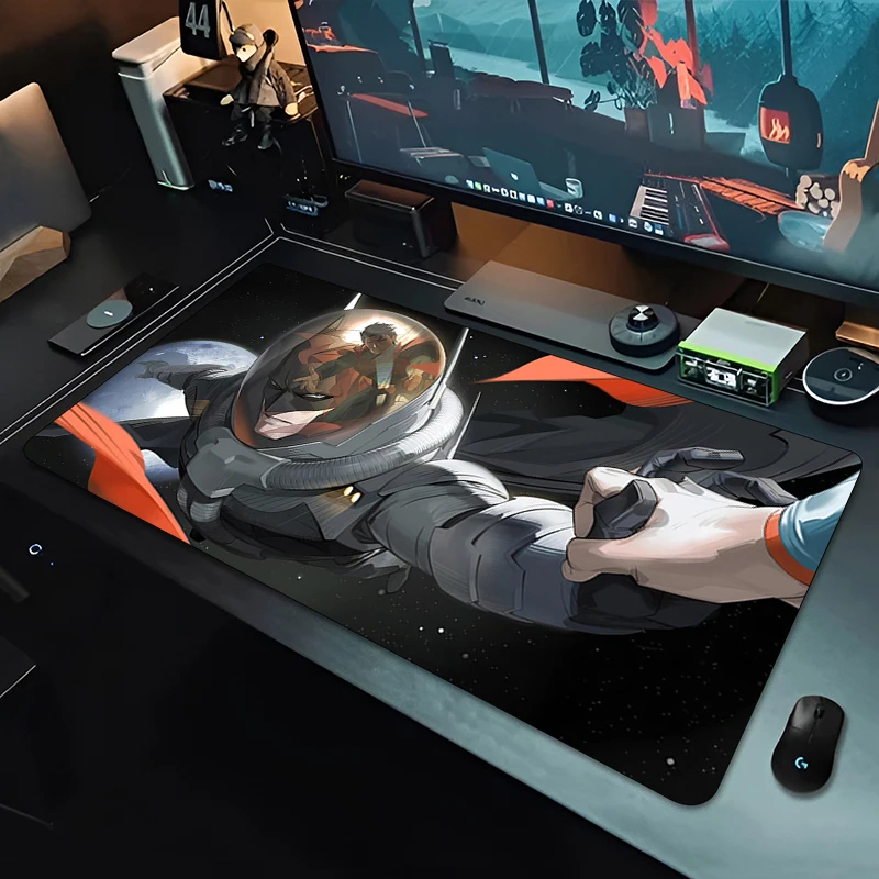 

Marvel Mouse Pad Superman Cool Table Pad Keyboard Accessories Gaming Mouse Pad PC Gamer Large Playmat Black Mouse Mat XXL Carpet