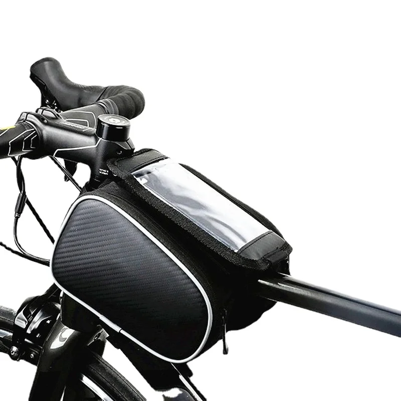 

Bike Bag Frame Front Tube Cycling Bag Bicycle Waterproof Touchscreen Phone Case Holder MTB Moutain Road Bike Bag Accessories