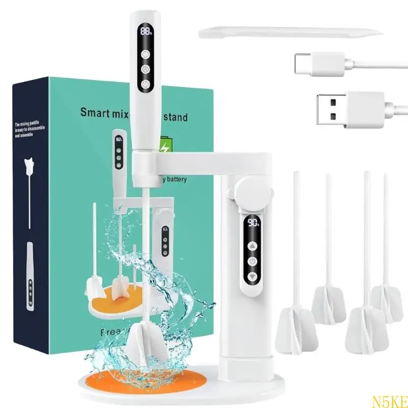 Efficient 5 Speed Resin Mixer for Practical Epoxy Blending Suitable for Craft Art and Jewelry Making Enthusiasts