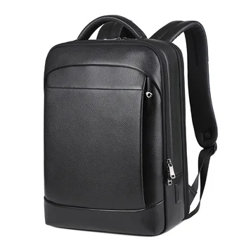 Genuine Leather Laptop Backpack 1