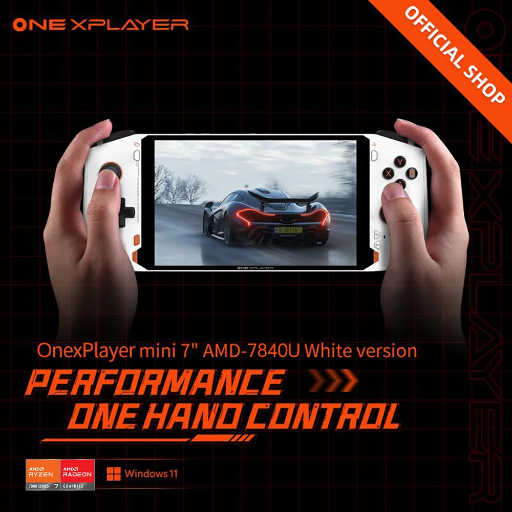 OneXPlayer Minipro AMD R7-7840U mini ПК игровой ноутбук OneXplayer 7 дюймов 1200P Windows 11 карманный портативный 3 А игровой консоль компьютер