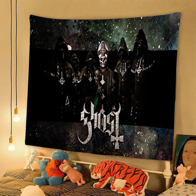 

Ghost Bedroom Decoration Home Wallpaper Tapestry Wall Hanging Room Decor Aesthetic Tapestries Decorations Decorative Accessories