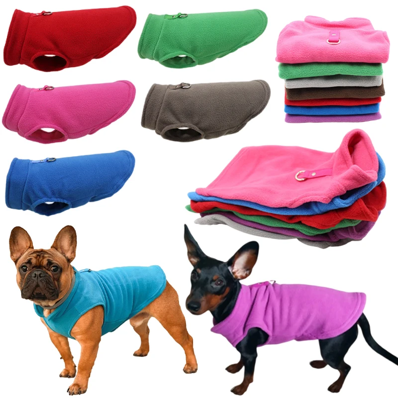

Warm Winter French Bulldog Vest Puppy Cat Clothing Pug Costumes Jacket For Small Dogs Chihuahua Fleece Pet Clothes ropa perro