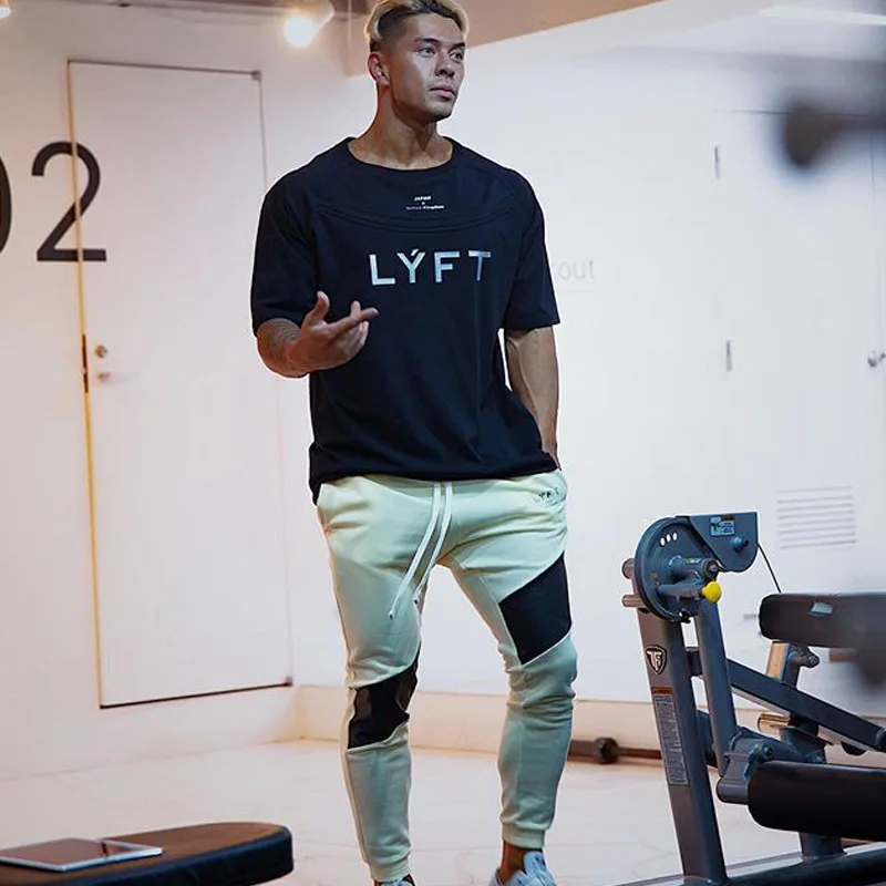Fitness pants splicing sports casual basketball sports cargo pants joggers men clothing