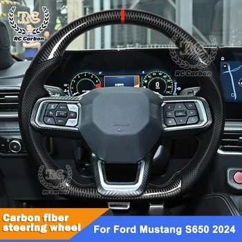 Carbon Fiber Steering Wheel for 2024 Ford Mustang S650 1