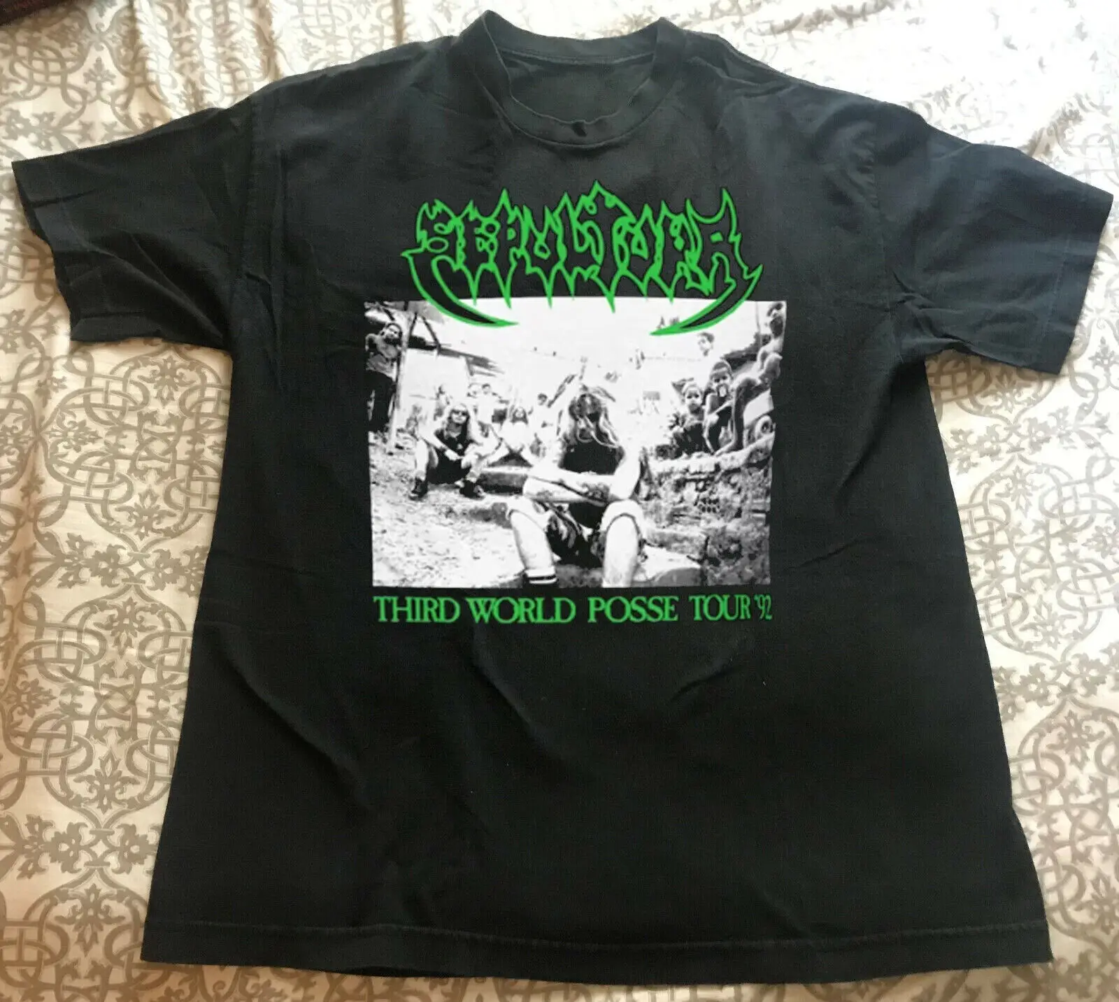 Sepultura T-Shirt Pose Tour 1992 Del Terzo Mondo U2305