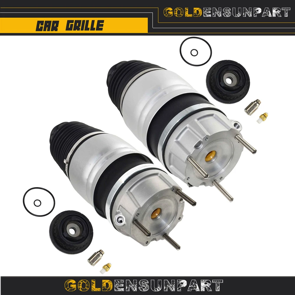 

7P6616040N 7P6616039N Pair Front Air Suspension Spring Bags For VW Touareg Porsche Cayenne 958 2011-18