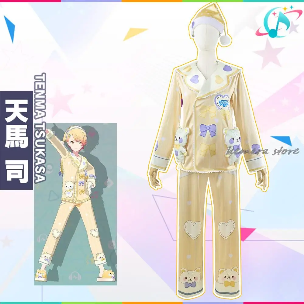 

Project Sekai Colorful Stage Cosplay PJSK Hanasato Minori Aoyagi Toya Cosplay Game Costume Cute Pajamas Party Suits New Skin