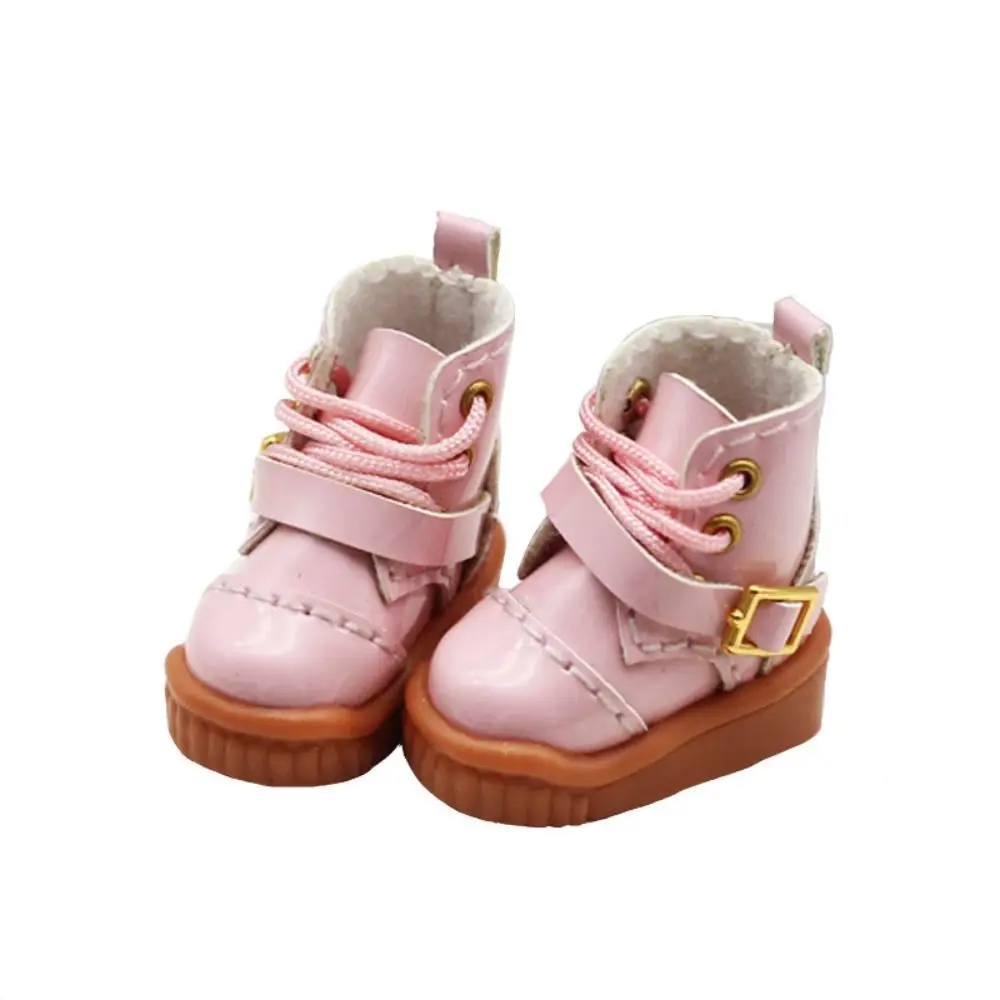 Doll Accessories High-top OB11 Doll Shoes Mini PU Leather 1/12 Bjd Doll Leather Shoes Casual GSC 1/12 Bjd Doll Boots Molly