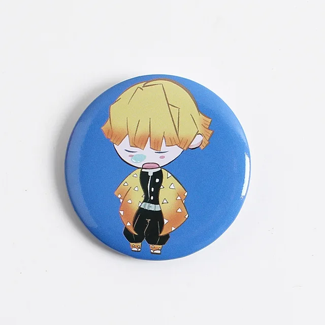 Anime Second element Q Version Badge Bar Butterfly Endure Tanjirou Fugang Yi Yong Shan Yi Yan Column Pendant Anime Peripheral XZ-2212-B3