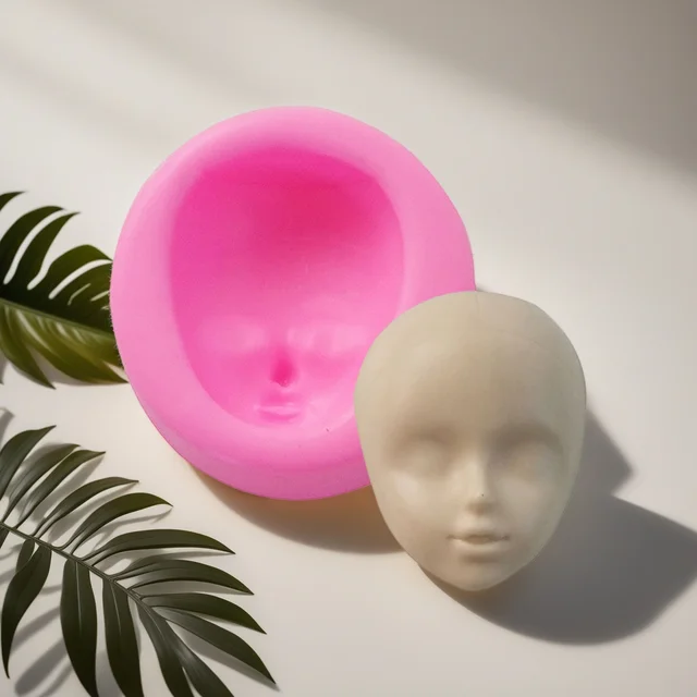 Silicone Girl and Boy Face Molds Sugarcraft Clay DIY Fondant Chocolate for Cakes Resin Casting Mold 6
