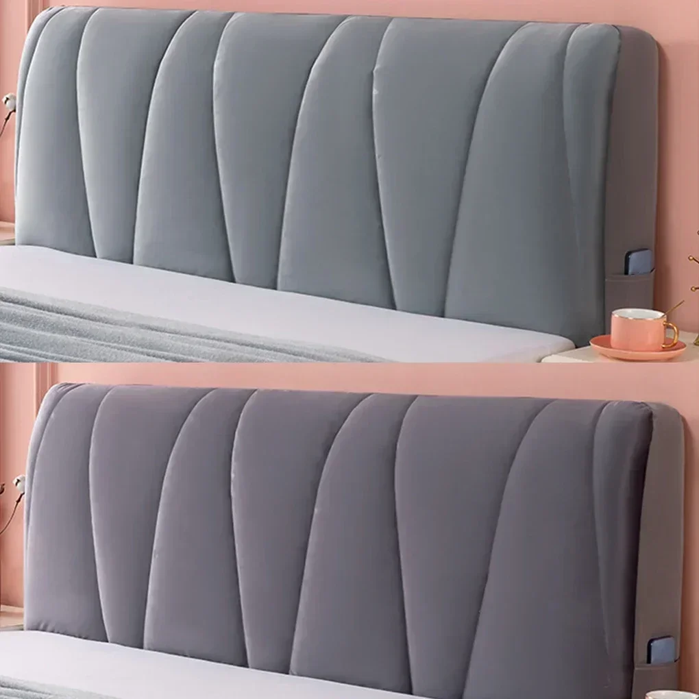 And Headboard With All-Inclusive Headboard Protector Cover Premium Double Elastic Bed Head Cover