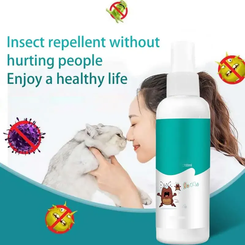 Pet Expel Fleas Lice Treatments Spray Fleas Ticks Expellent 100ml For Dogs Cats pet anti flea tick agent