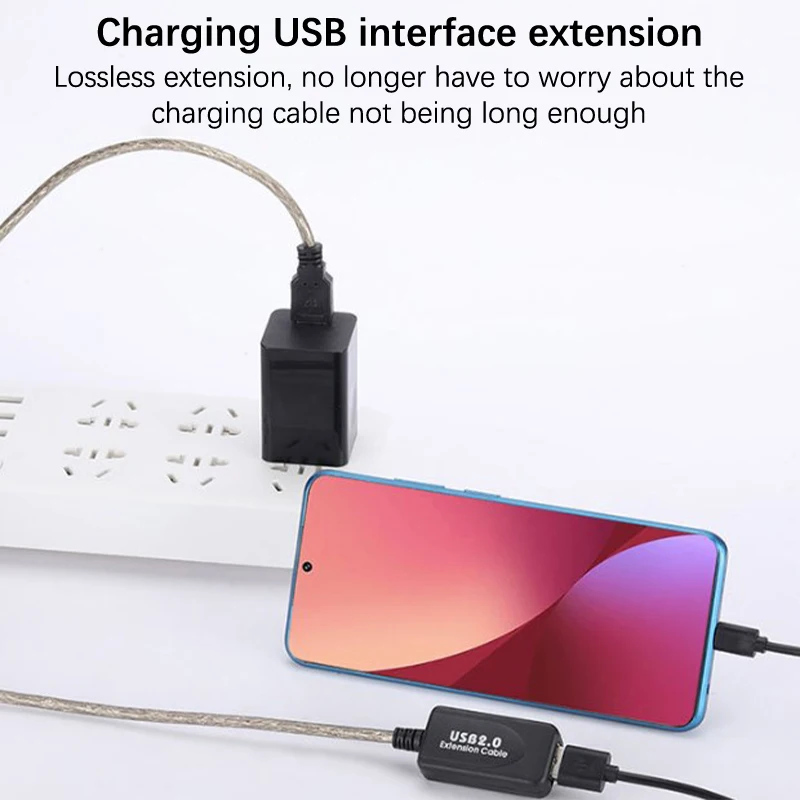 부스터 USB 수-암 익스텐션 케이블, USB 리피터 익스텐션 코드, USB 2.0 연장기, USB 2.0, 5M, 10M, 15M