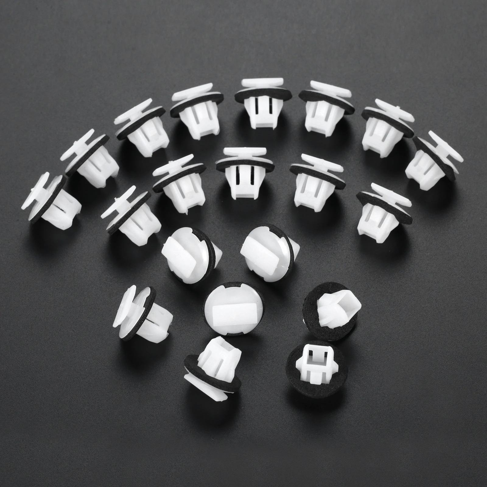 20 Pcs Plastic Car Rivets Clips Car Wheel Arch Surround Trim Clips Fit