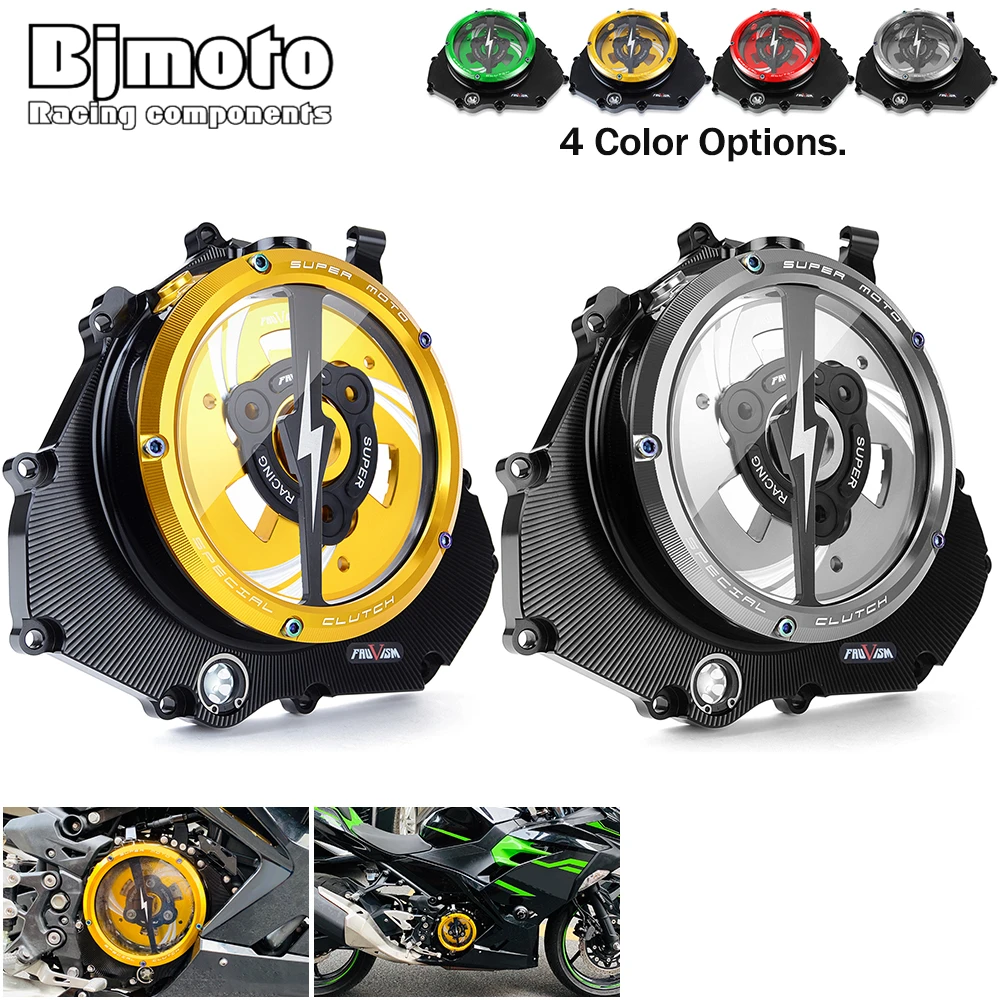 

Прозрачная крышка сцепления двигателя для мотоцикла Z 400, защита для KAWASAKI NINJA400 NINJA 400 Z400 2018-2023 2018 2019 2020