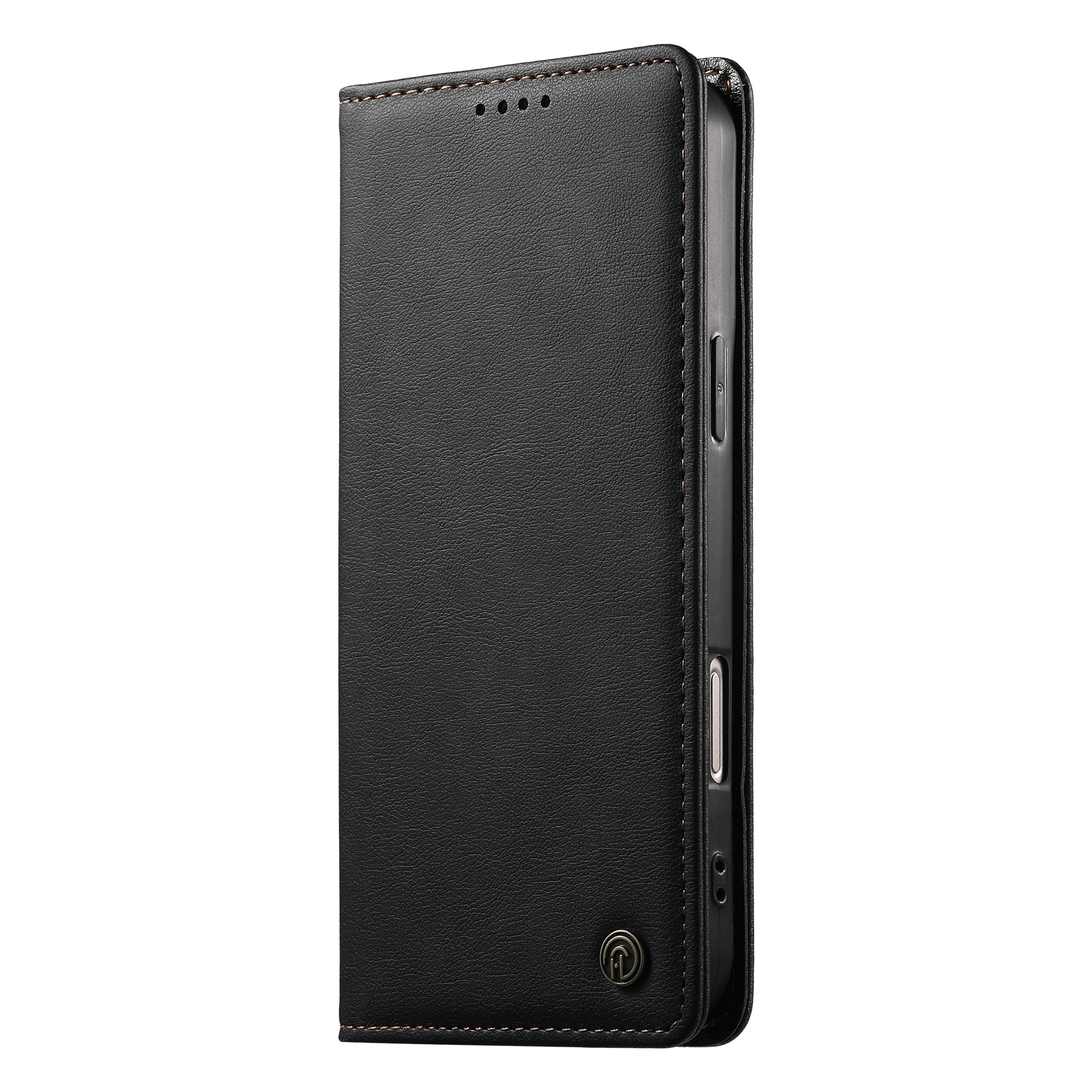 Luxury Solid Color Leather Protective Phone Case