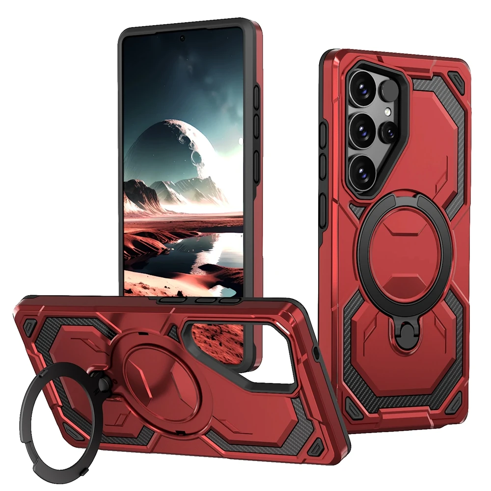 Magnetic Sagsafe Armor Case with Wireless Charging Capability