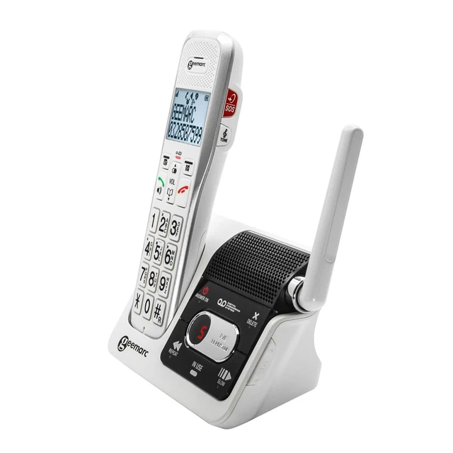 Téléphone Senior Malentendant / Malvoyant CL595 Geemarc Filaire Blanc