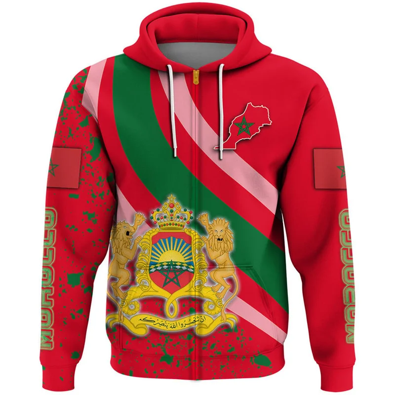 Felpa Con Cappuccio Unisex 3D Bandiera Giamaicana Leone - Rasta, Stampa Integrale, Taglie S-3XL, Leggera