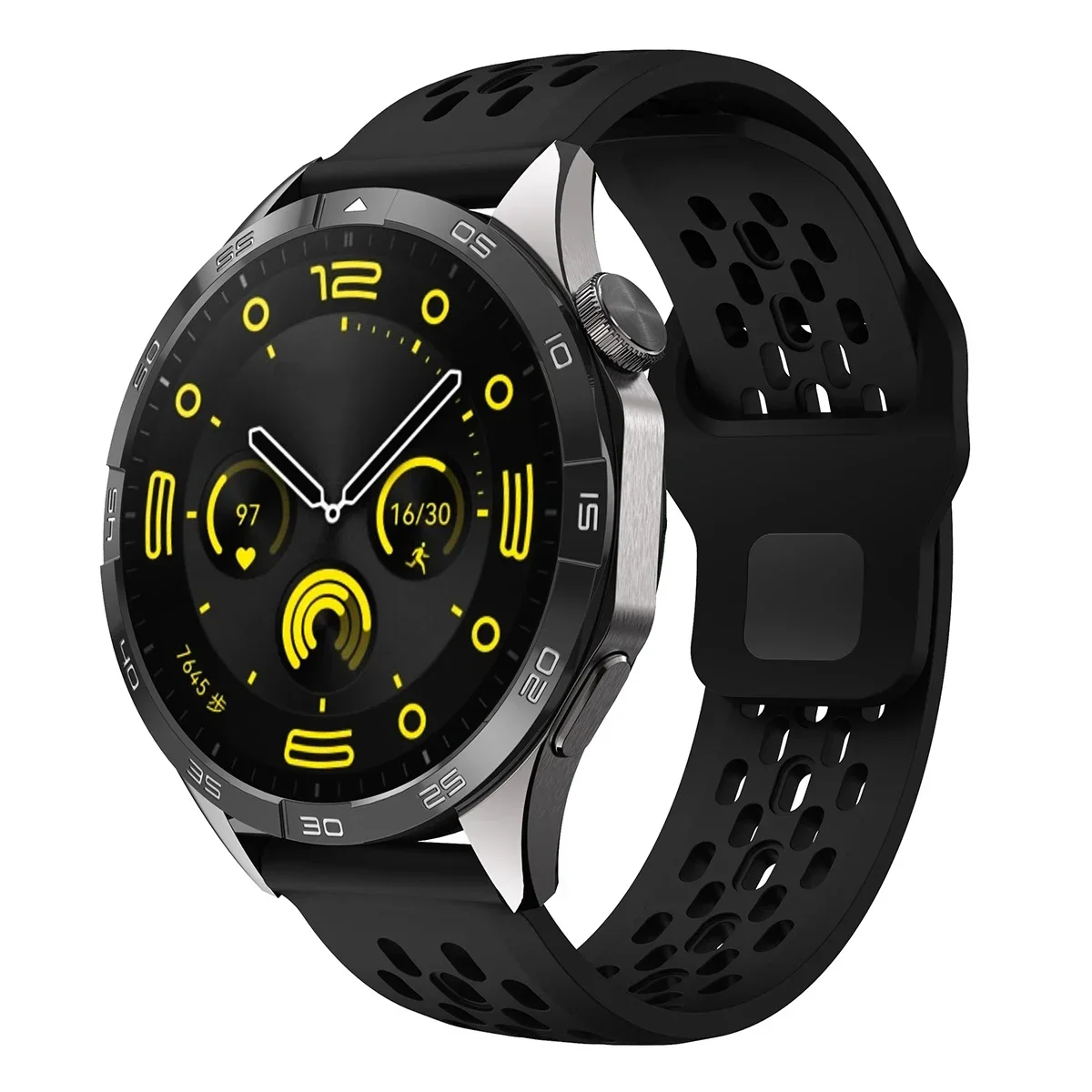 Versatile 20mm/22mm Silicone Smartwatch Strap