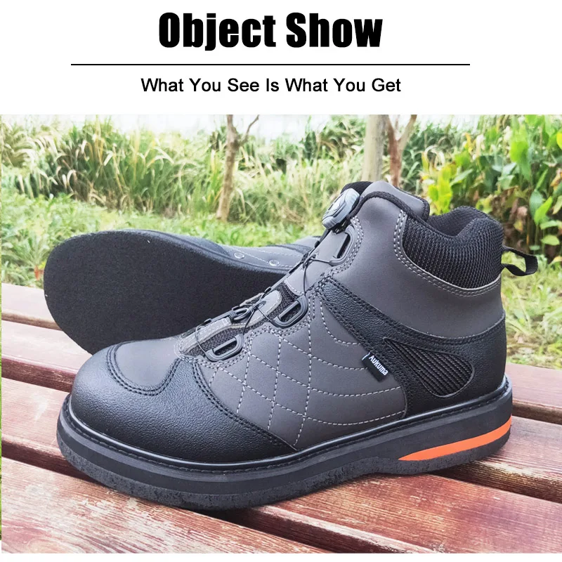 Fly Fishing Waders Fly Fishing Aqua Shoes Self-lock Felt Sole Waders