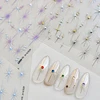 Gold Silver Starlight Laser Pink Colorful Glitter Star Bronzing Rhinestones Relief Nail Art Decorations Stickers Manicure Decals 3