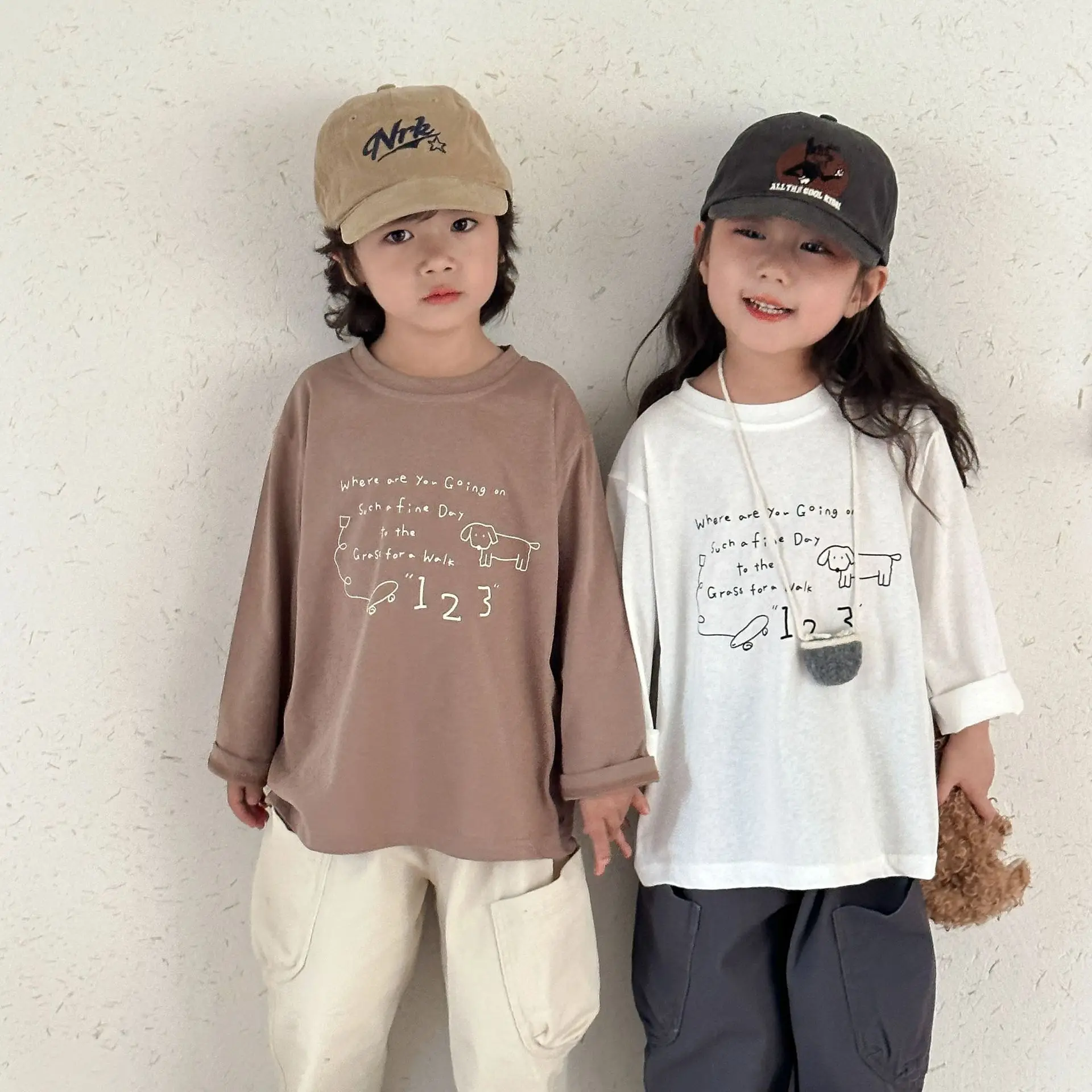 2025 Spring New Children Long Sleeve T Shirts Letter Print Girls Cotton Casual Tees Boys Versatile Bottoming Shirts Kids Clothes 3 2025 Spring New Children Long Sleeve T Shirts Letter Print Girls Cotton Casual Tees Boys Versatile Bottoming Shirts Kids Clothes - Image 3